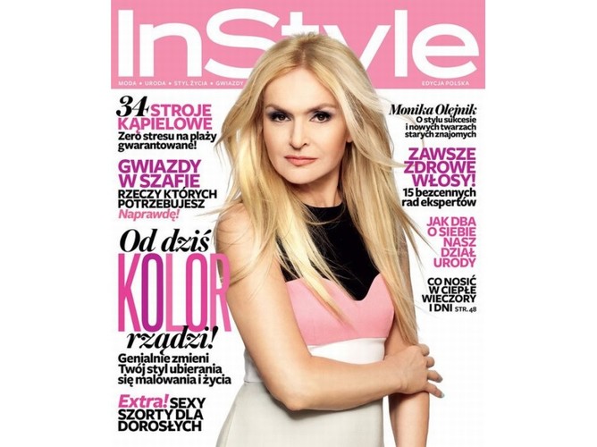 Monika Olejnik na okładce magazynu InStyle, maj 2012