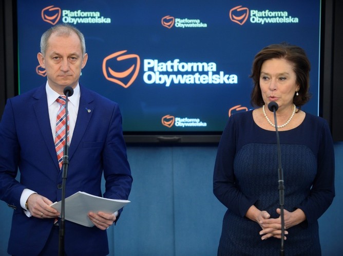 Sławomir Neumann i Małgorzata Kidawa-Błońska