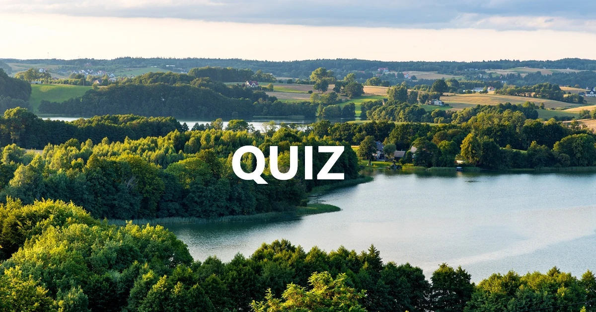 Trudny quiz z geografii polskich jezior. Wynik 13/15 to prawdziwy sukces