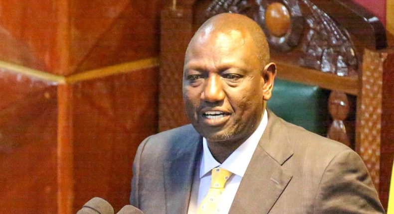 President William Ruto speaking in Parliament on September 29, 2022