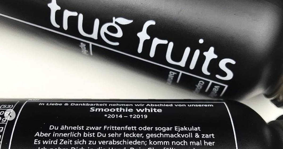 „true fruits" nimmt schwarzen Smoothie aus dem Sortiment ...