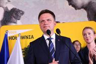 Szymon Hołownia po ogłoszeniu wyniku pierwszej tury wyborów prezydenckich