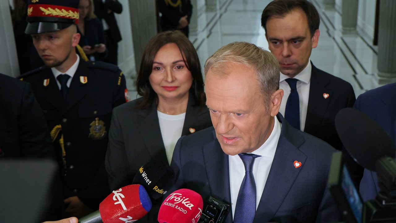 Konferencja prasowa premiera Donalda Tuska z ministrem infrastruktury | 07.08