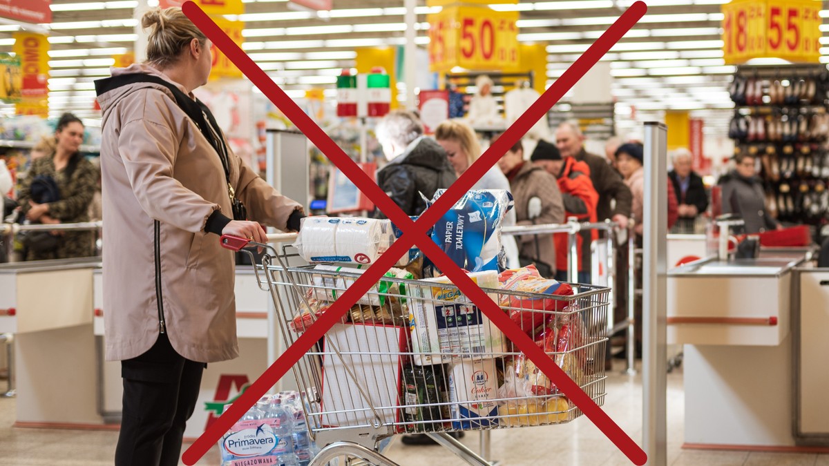 zakaz handlu, zakupy