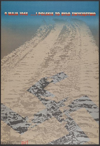 Plakat propagandowy na sowiecki Dzień Zwycięstwa.