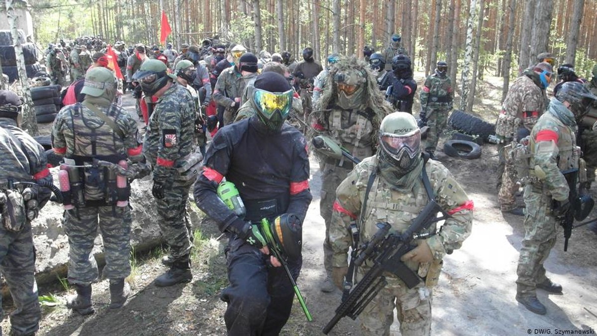 Lubuskie: polsko-niemiecki festiwal paintballowy, zabawa w wojnę