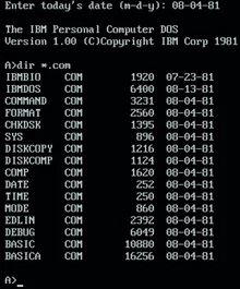 1981 MS-DOS Prosty system operacyjny instalowany najczęściej w komputerach osobistych pomaga Microsoftowi w dokonaniu przełomu.