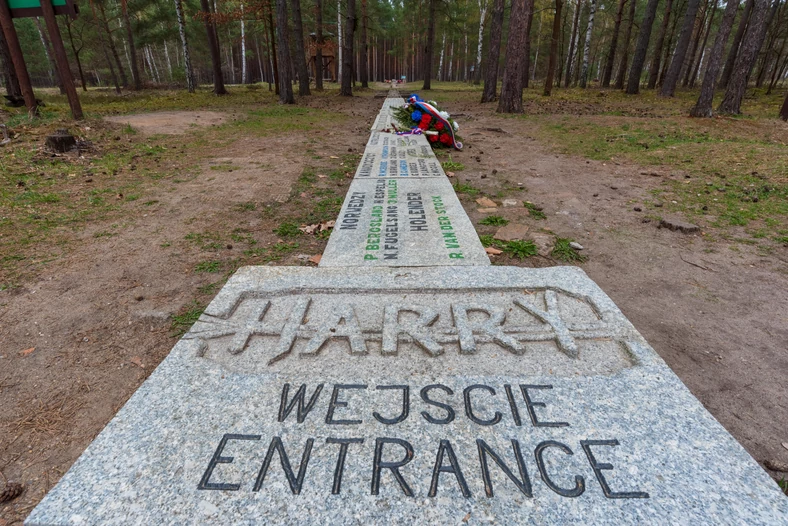 Schemat tunelu w Stalagu Luft III, Muzeum Obozów Jenieckich w Żaganiu