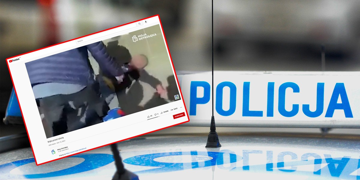 Szkolne porachunki w ostrołęckiej szkole. Interweniowała policja. Brutalne wideo z bójki