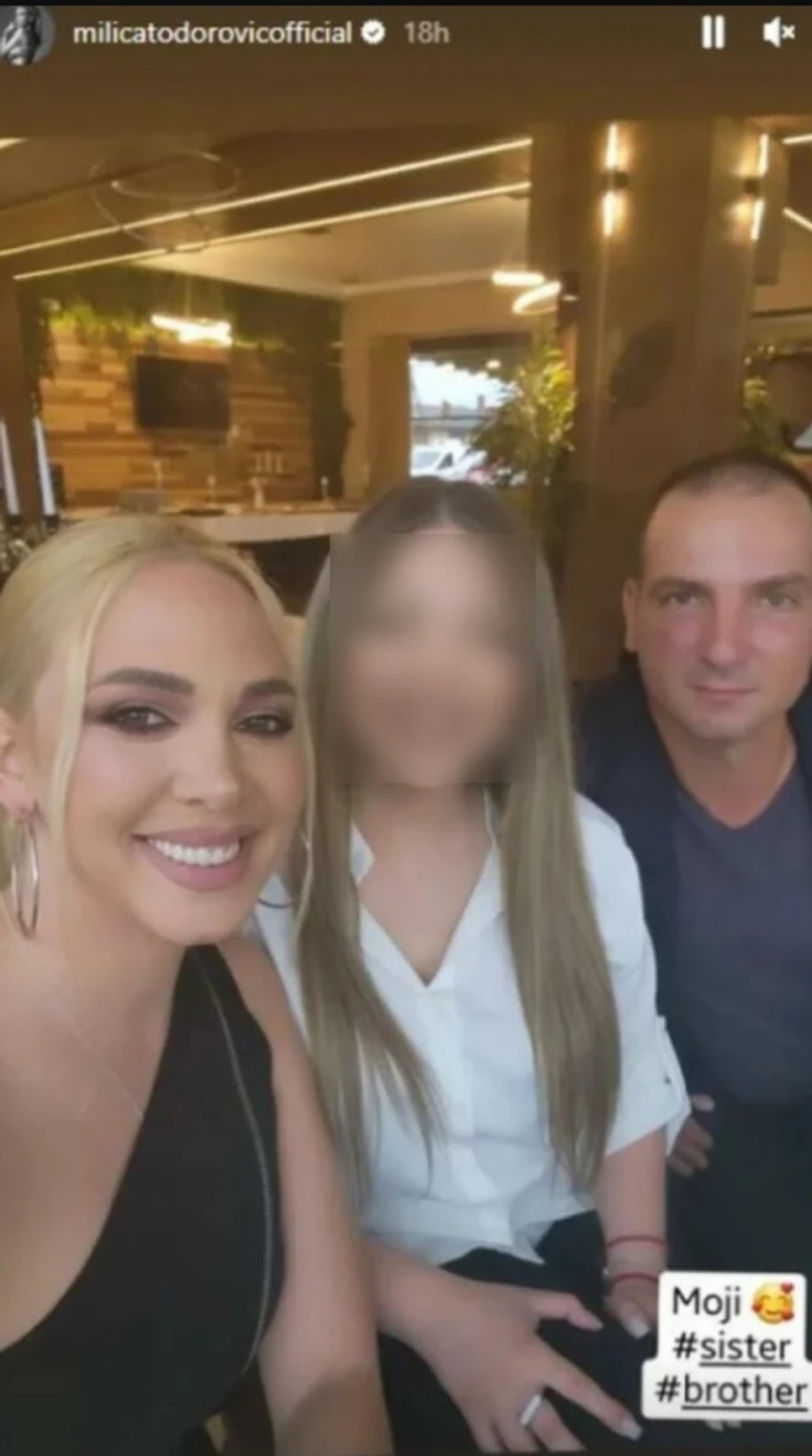Milica Todorović sa bratom