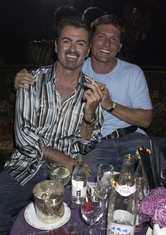 George Michael ze swoim wieloletnim partnerem Kennym Gossem