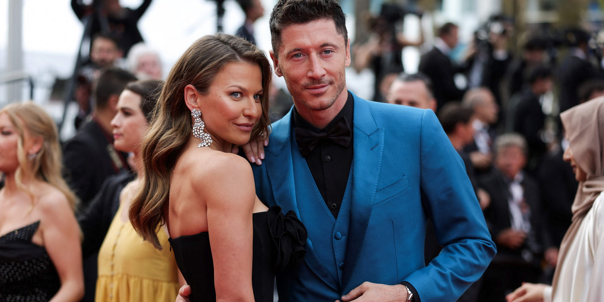 Anna I Robert Lewandowscy w Cannes.