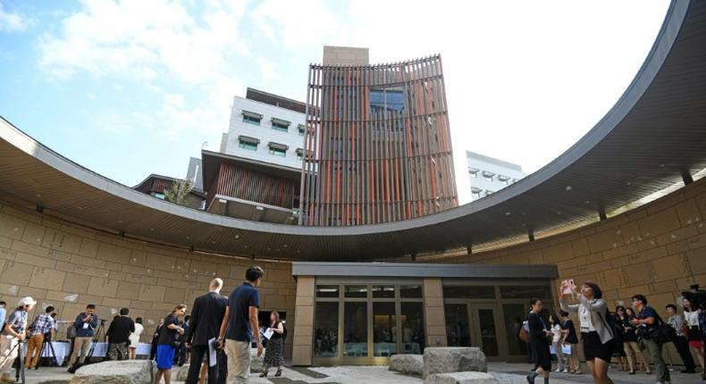 A 2018 view of the new building of the American Institute in Taiwan, which serves US interests on the island despite the lack of formal diplomatic relations