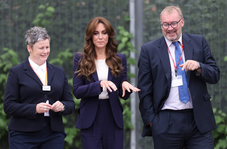 Księżna Kate podczas wizyty w więzieniu High Down w Londynie