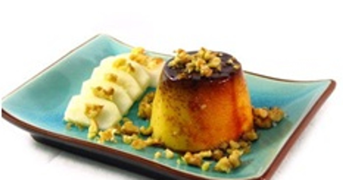 Pudding z gruszek i mleka sojowego Gotowanie