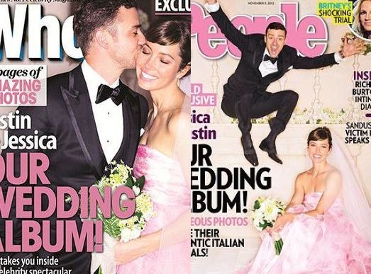 Justin Timberlake i Jessca Biel młodą parą na okładkach