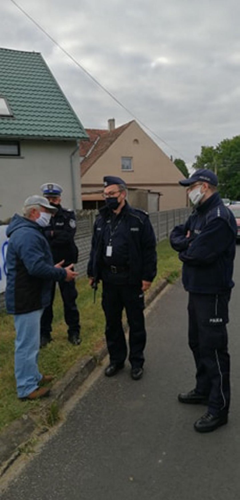 Policja na miejscu protestu była już o godz. 6.00 z samego rana 