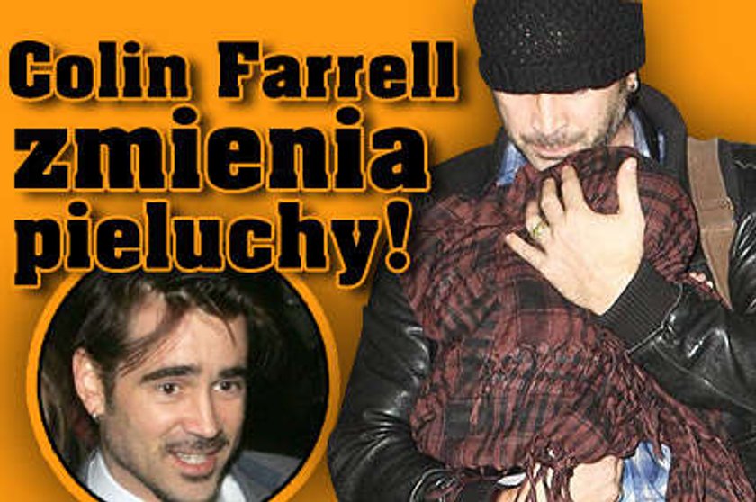 Colin Farrell zmienia pieluchy!