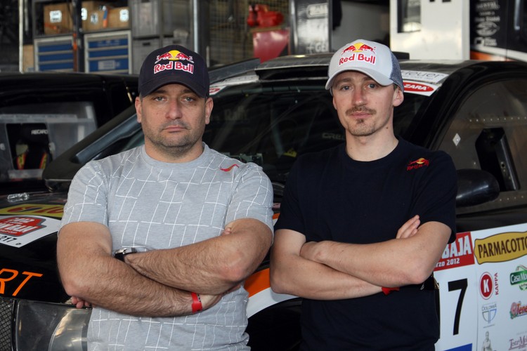 Rafał Marton i Adam Małysz