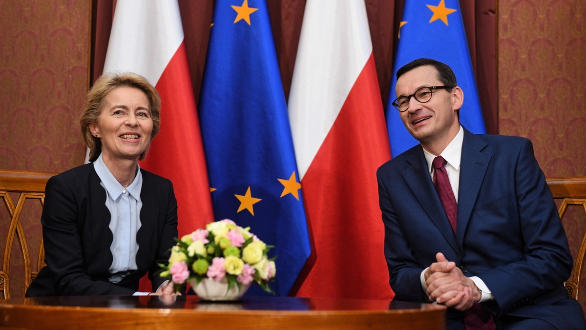 Ursula von der Leyen i Mateusz Morawiecki