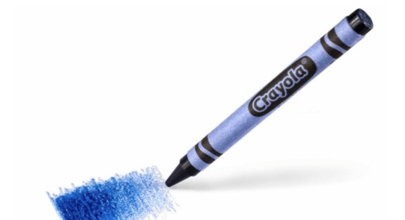 YInMn Blue, the first new blue pigment in 200 years that Crayola is making into a crayon.