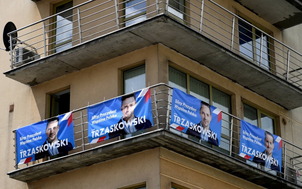 Baner wyborczy Rafała Trzaskowskiego