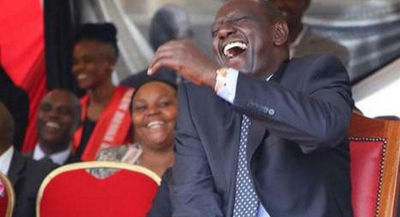 Deputy President William Ruto laughing