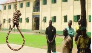 Sentenced to death by hanging