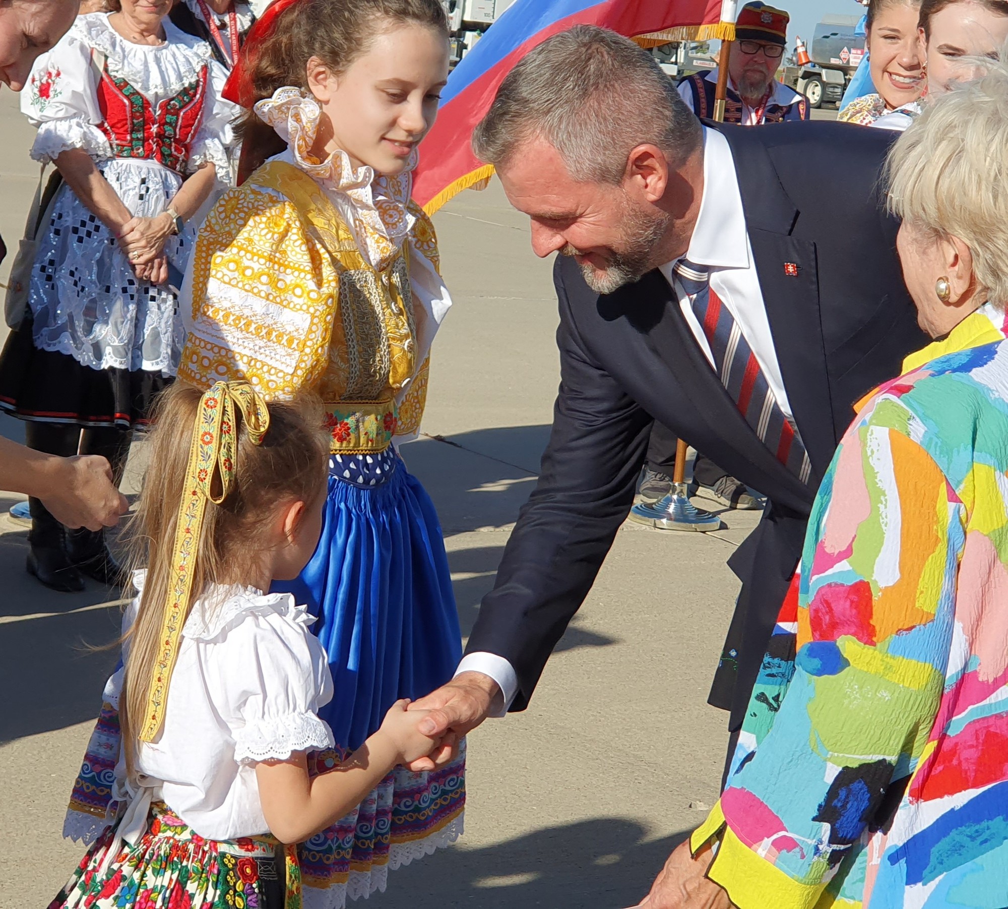 Pellegriniho privítali v meste Cedar Rapids potomkovia vysťahovalcov zo Slovenska a Česka.
