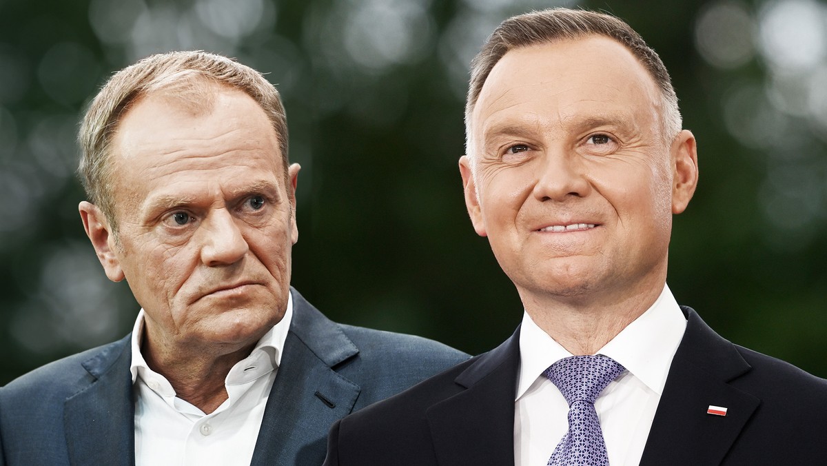 Donald Tusk i Andrzej Duda