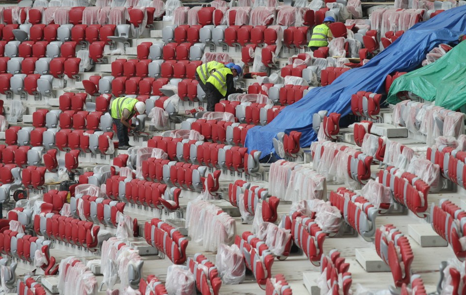 Tak rośnie Stadion Narodowy