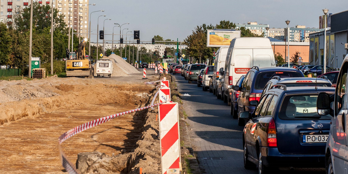 Remont na alejach Solidarnosci