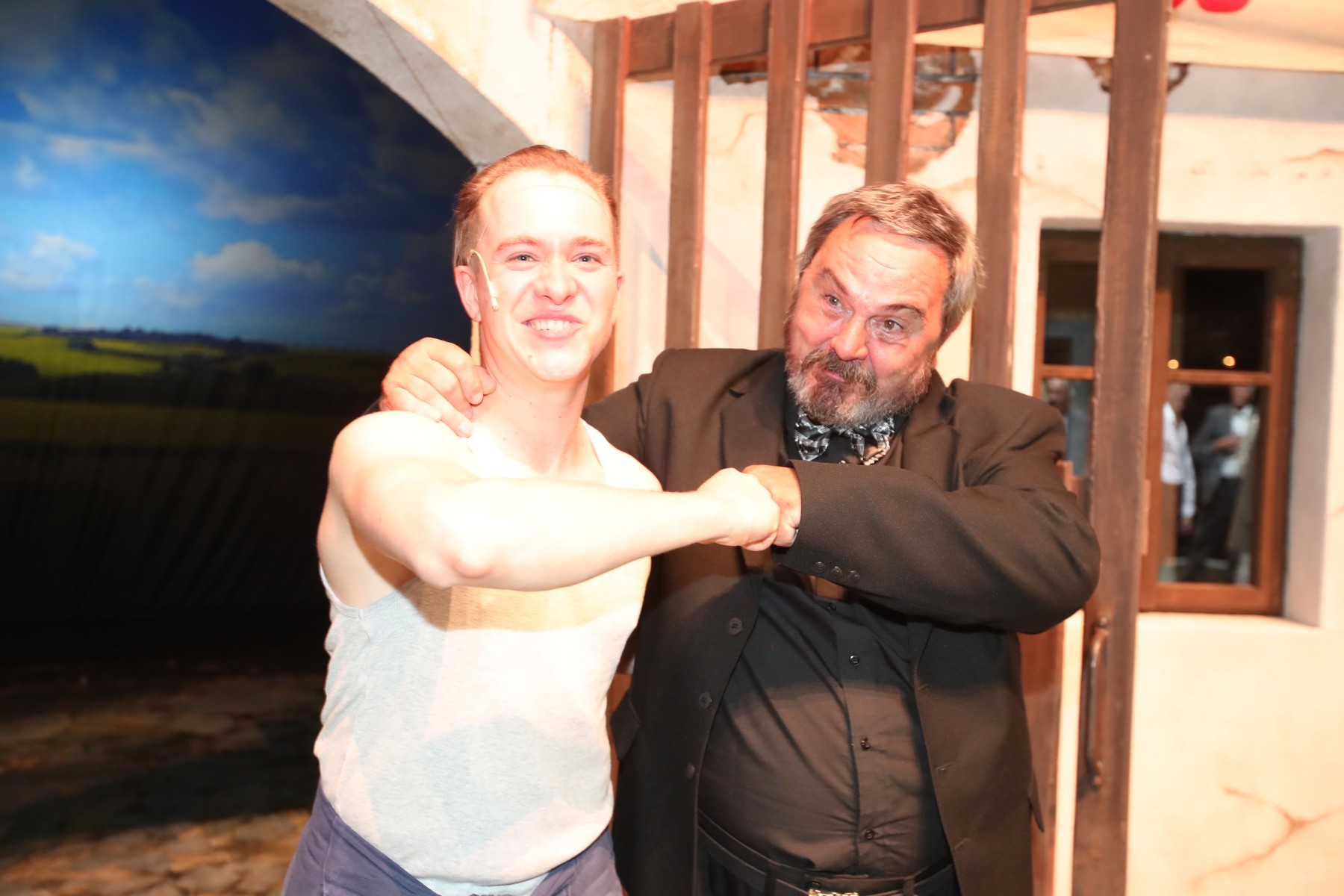 Muzikálový predstaviteľ Vencu Filip Hořejš a filmový Venca Broněk Černý.