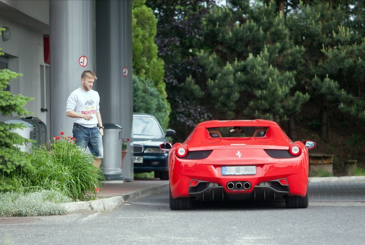 Jakub Błaszczykowski i Ferrari 458 Italia