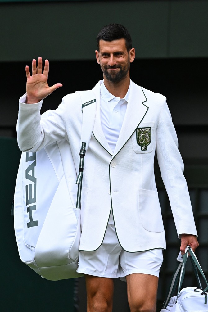 Novak Đoković na Vimbldonu 2026. 