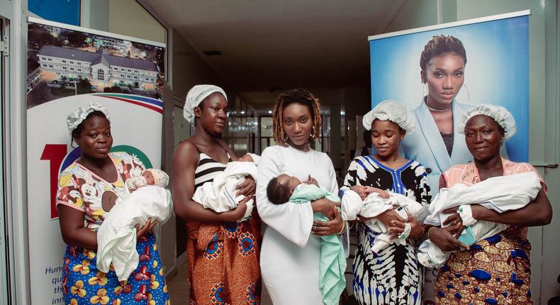 Wendy Shay marks birthday with donation to patients at Korle Bu hospital