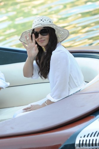 Monica Bellucci na planie filmu reklamowego Cisowianka Perlage fot. Jacopo Raule/Getty Images