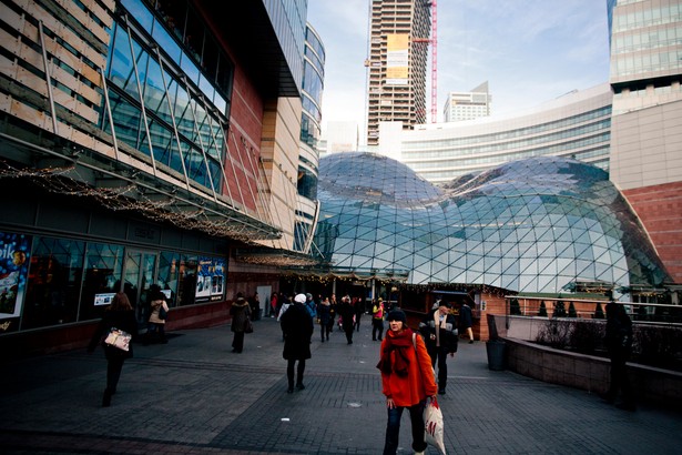 Centrum handlowe Złote Tarasy w Warszawie. Fot. Bartek Sadowski/Bloomberg