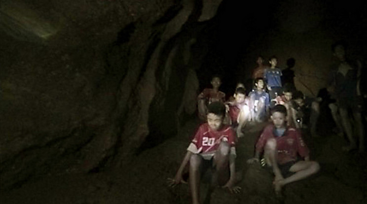 A gyerekek 18 napot töltöttek a barlangban / Fotó: Northfoto