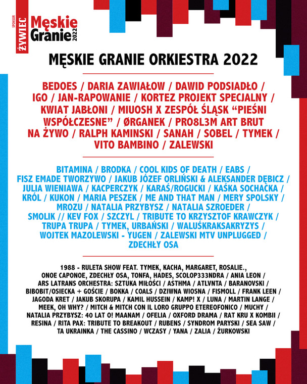 Męskie Granie 2022. Line-up