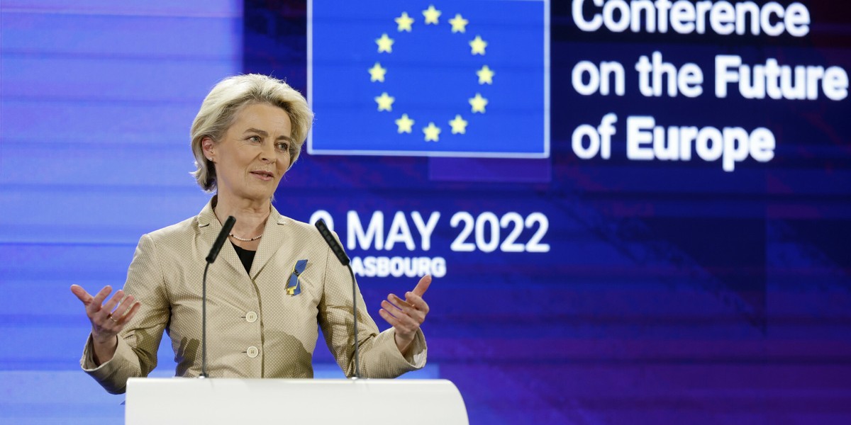 Przewodnicząca Komisji Europejskiej Ursula von der Leyen.