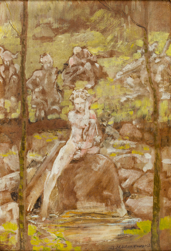 Jacek Malczewski, "Fauny" z cyklu "Spłoszony koń" (ok. 1899)