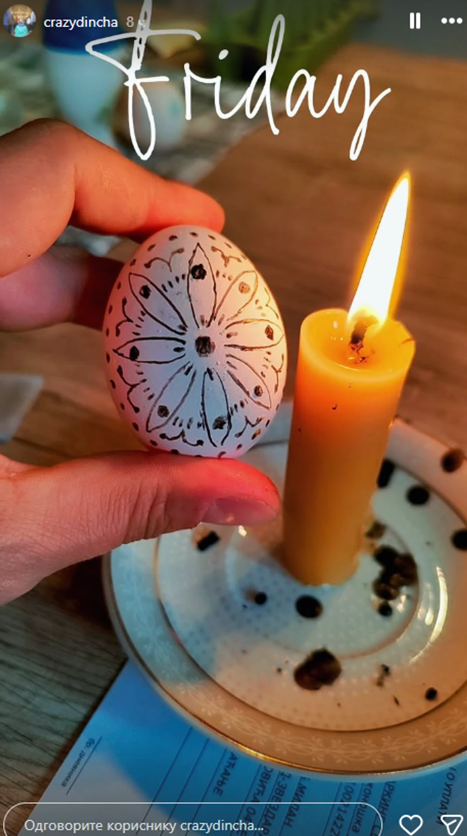 Dinča ovako sa porodicom provodi Veliki petak