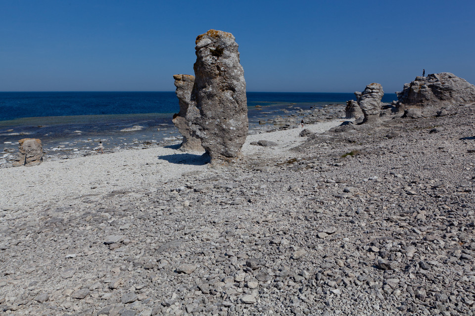 Wapienne monolity na wybrzeżu Gotlandii