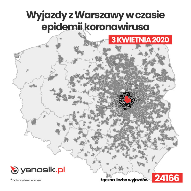 Wyjazdy z Warszawy w czasie pandemii - cz 5