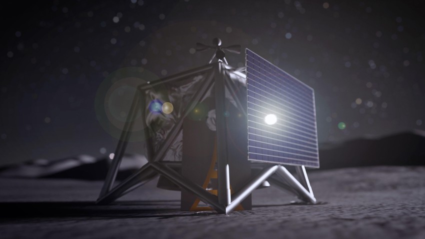 Crtež drona iz NASA-inog programa MoonFall koji će istraživati južni pol Meseca | Foto: NASA