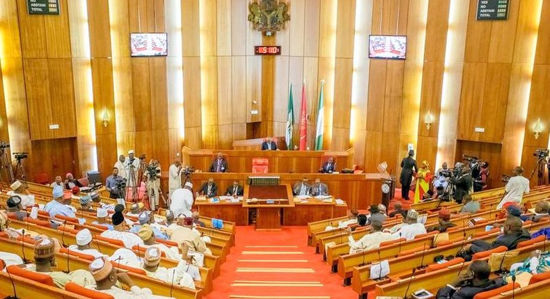 Nigerian Senate in a session