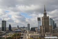Warszawa panorama Pałac Kultury i Nauki