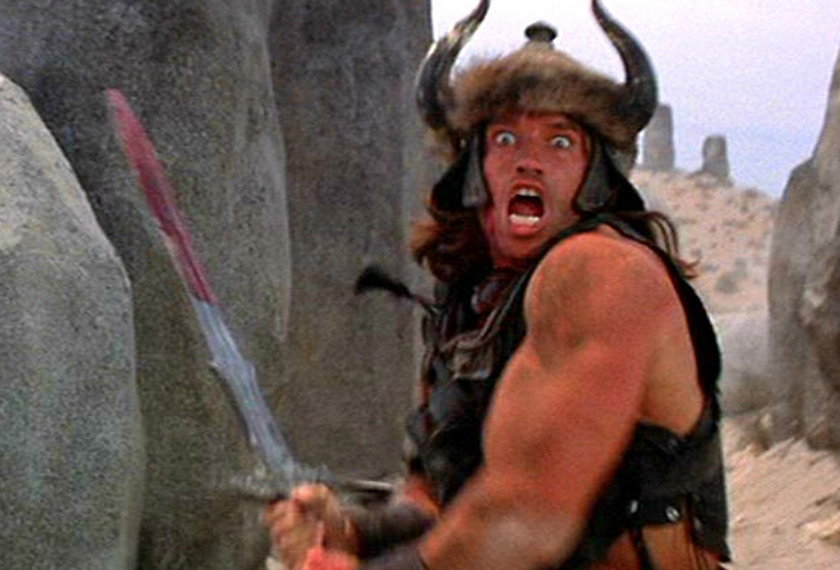 Arnold Schwarzenegger w filmie Conan Barbarzyńca
