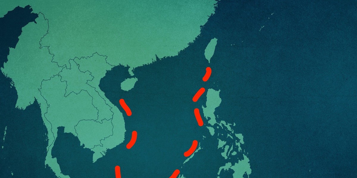 China's "nine-dash line."